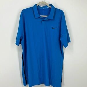 Nike Dri-FIT ADV Tiger Woods Polo New XL Blue Nike Shirt